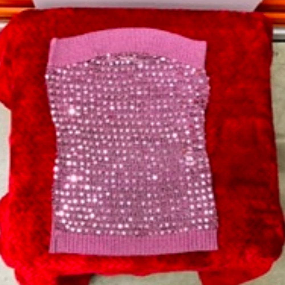 Cute Sparkly Off the Shoulders Top, M